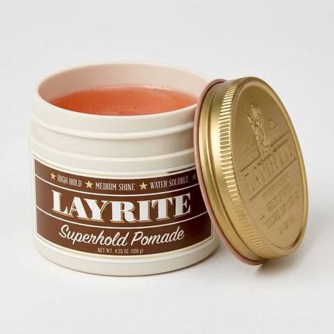 Layrite Superhold Pomade | Tenue forte & brillance moyenne