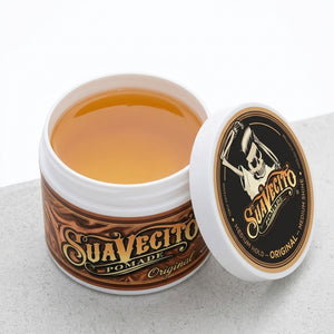 Suavecito Original Hold Pommade - pot ouvert avec contenu