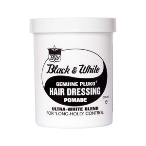 Black & White Original Pomade - witte pot met yin-yang logo, vooraanzicht 200ml