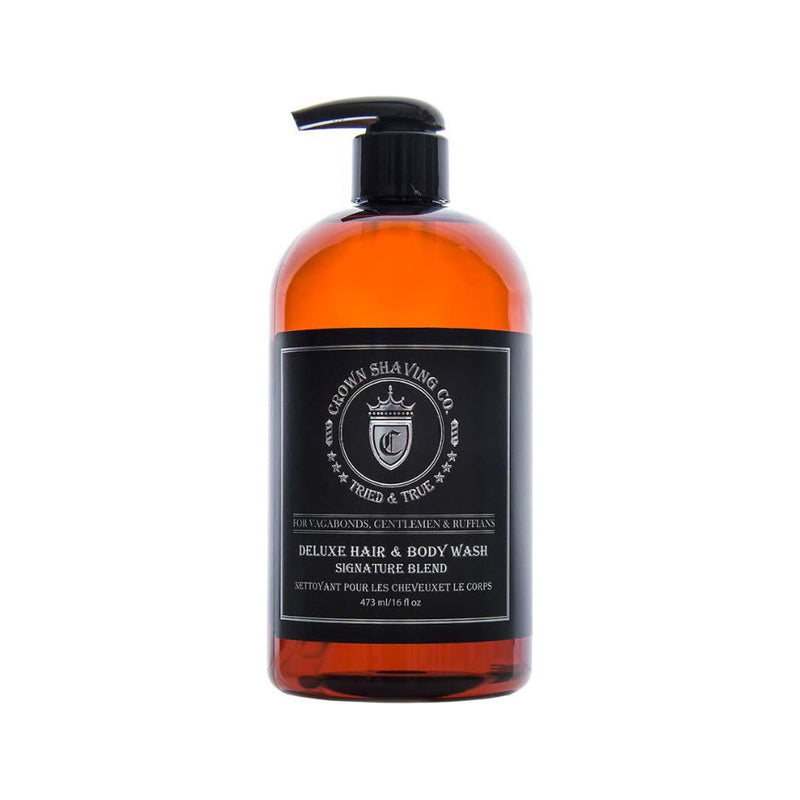 Crown Shaving Co. Deluxe Hair & Body Wash 473 ml - fles, vooraanzicht