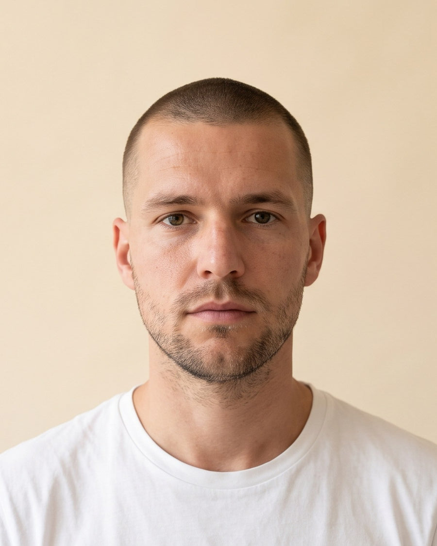 Buzz cut: face