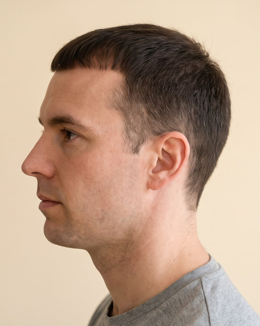 Caesar cut: profil