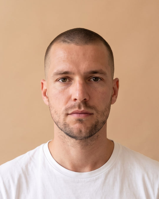 Buzz cut, Face