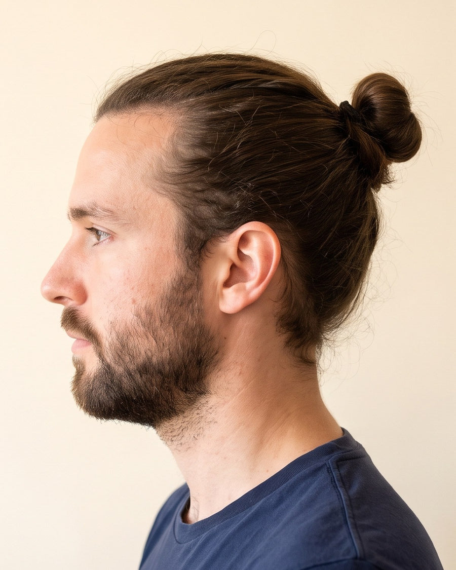 Man bun: profil