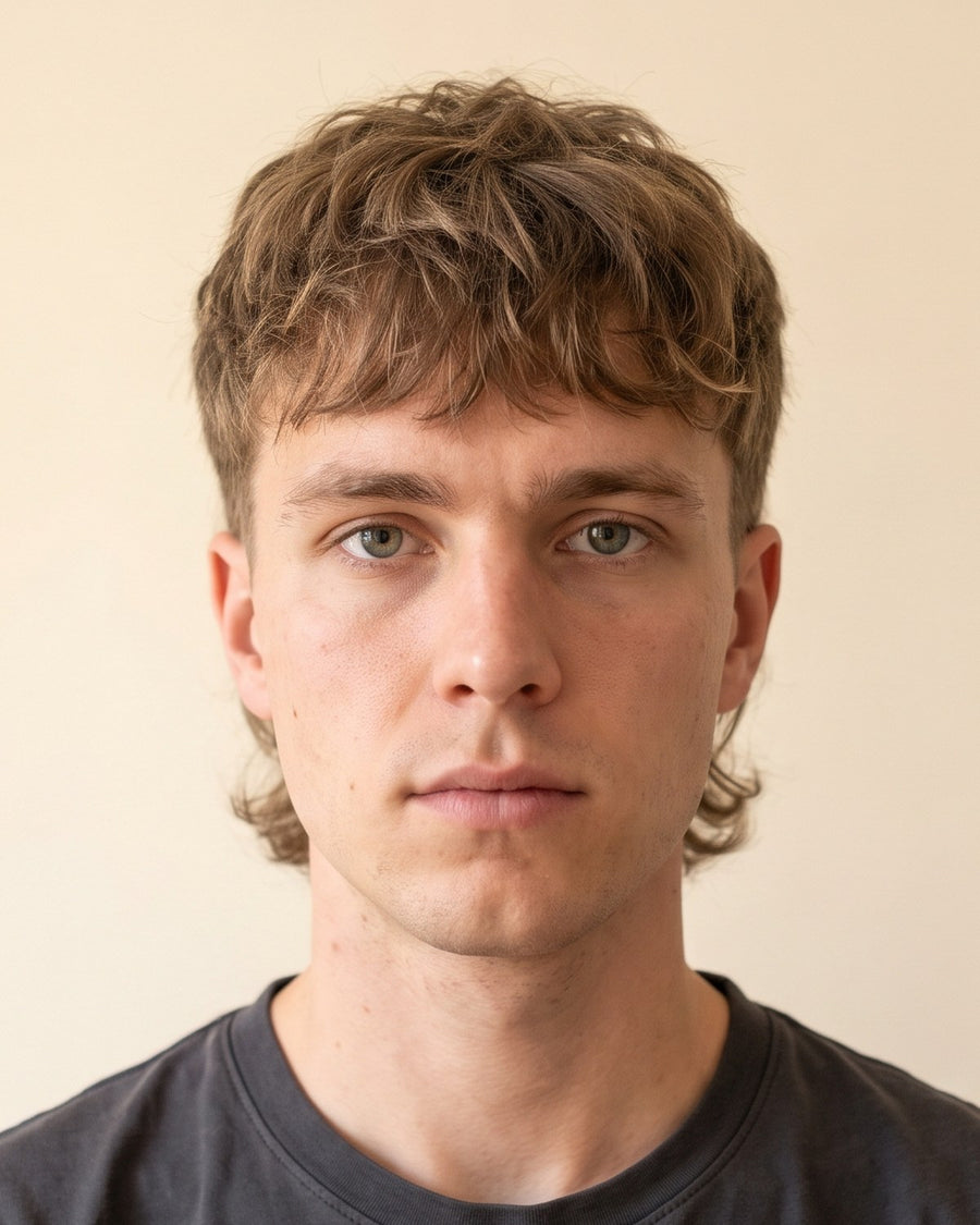 Modern mullet: face