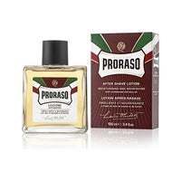 Proraso Aftershave Lotion Sandalwood 100 ml - fles met doosje, vooraanzicht