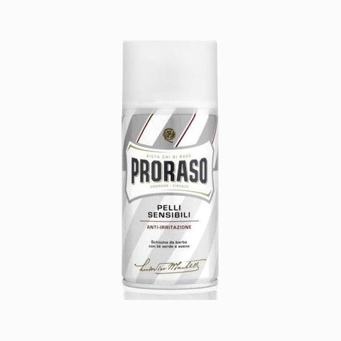 Proraso Scheerschuim Sensitive 300 ml - spuitbus, vooraanzicht