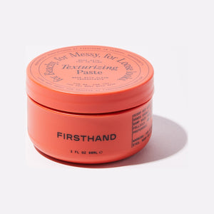Firsthand Supply Texturizing Paste, vue de face pot orange fermé avec couvercle
