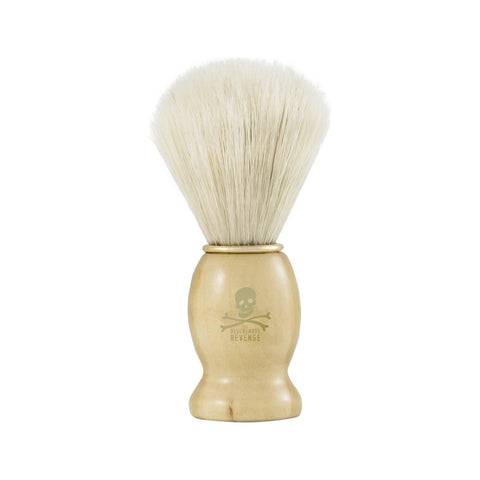 The Bluebeards Revenge Doubloon Scheerkwast - kwast met houten handvat, vooraanzicht